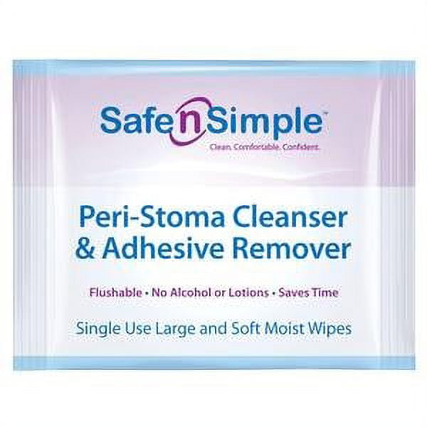 PeriStoma Adhesive Remover Wipe, 5/Package