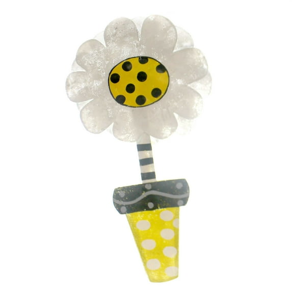 Peri Woltjer Daisy In Yellow Flower Pot Door Hanger Summer Beauty 2020160940