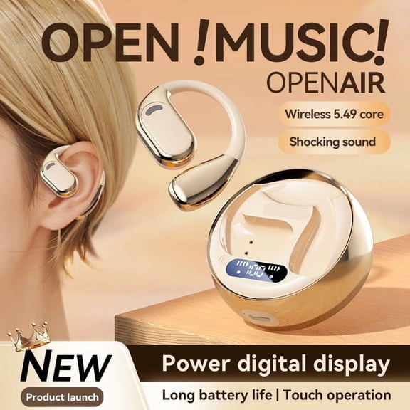 PeriPage M76 Bluetooth Earphones 144-Language Translation, Enjoy Comfortable Sound Quality and Convenient Technology During Exercise (skin)