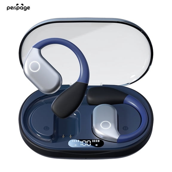 PeriPage M82 Bluetooth Earphones 144-Language Translation, Enjoy Comfortable Sound Quality and Convenient Technology During Exercise(Black)