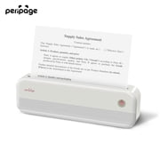 PeriPage P40 ، طابعة حرارية صغيرة محمولة ، بدون حبر مطلوب ، اتصال Bluetooth لاسلكي ، متوافق مع أنظمة Android و iOS ، يدعم الطباعة 8.26 بوصة &times; 11.69 بوصة Letterhead