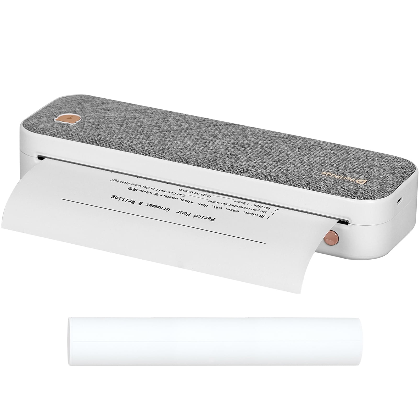 PeriPage Portable Printer, A40 Wireless Bluetooth Thermal Transfer Printer, Portable Thermal Printer, Support 2''/3''/4'' Paper Width, Compatible with Android and iOS, for Office Travel