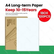 PeriPage Thermal A4 Paper for A40 Printer Quick Dry Long Time Storage Continuous Paper Roll Folded Thermal Paper Papel Termico 10-15Y Paper 100PCS