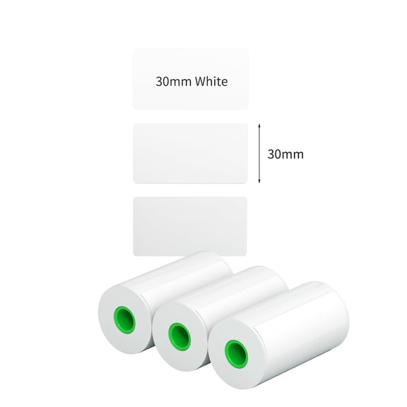 PeriPage Thermal Label Paper Sticker Rolls, Waterproof Self-Adhesive Direct Thermal Labels for A6 A9 A9s Pro Max Portable Mini Printers, 2.05 x 1.18 inches / 52x30mm, 95 Labels/Roll, 3 Rolls/Box