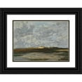 thumbnail image 1 of Pericles Pantazis 18x14 Black Ornate Wood Framed Double Matted Museum Art Print Titled - Beach, 1 of 5