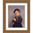 thumbnail image 1 of Pericles Pantazis 2x Matted 20x24 Gold Ornate Framed Art Print 'L'enfant a la toupie', 1 of 2