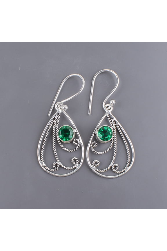 Peridot Earrings 925 Sterling Silver Jewelry