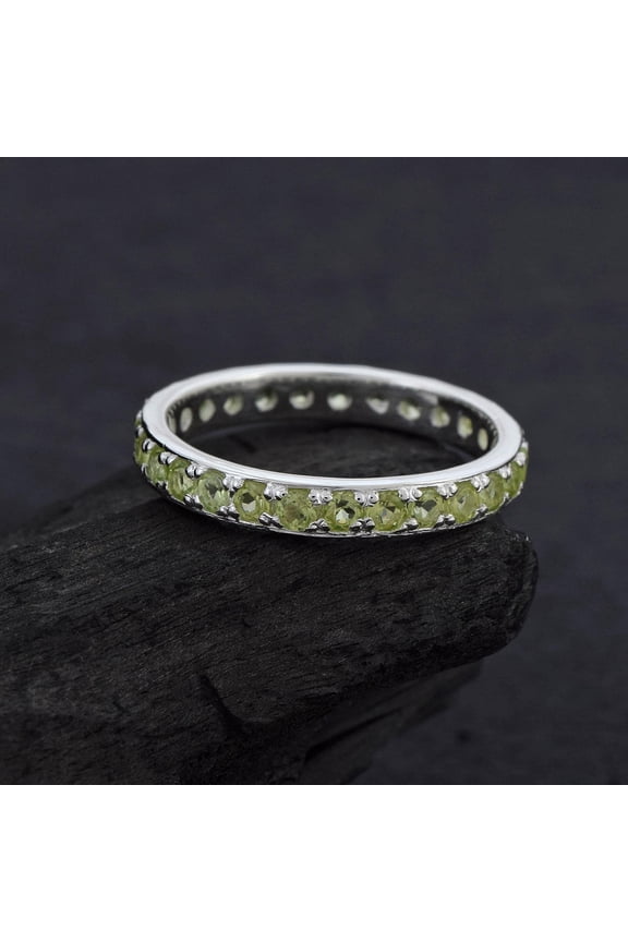 Peridot Eternity Bands