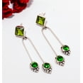 thumbnail image 1 of Peridot Gemstone 925 Sterling Silver Earring 2.34" E102936, Christmas Gift, 1 of 4
