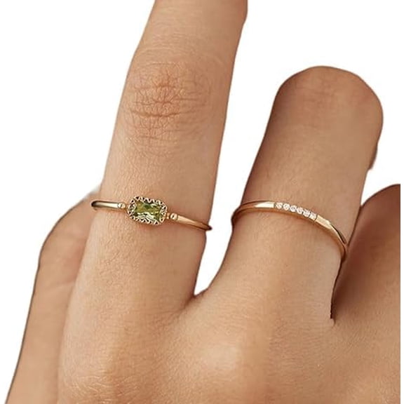 Peridot Gemstone ring, Natural Peridot Tiny ring, August birthstone, women ring, gold micron ring, 925 sterling silver, dainty Ring, Minimal Stackable Ring,Birthday Gift,Christmas, Gift for her