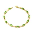thumbnail image 1 of Peridot Infinity Bracelet In Yellow Gold, 1 of 1
