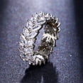 thumbnail image 1 of Peridot Inlaid Leaf Set Matching Ring, 1 of 2