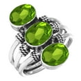 thumbnail image 1 of Peridot Quartz Women Jewelry 925 Sterling Silver Ring, 1 of 5