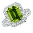 thumbnail image 1 of Peridot Ring, 925 Solid Sterling Silver, Beautiful Cushion Cut Green Peridot Quartz Gemstone, Rose Gold, 22K Yellow Gold Fill, Gift Ring, 1 of 3