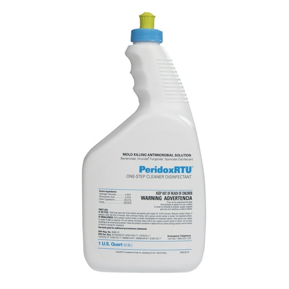 PeridoxRTU Sporicidal Surface Disinfectant Cleaner Liquid 32 oz. Bottle Vinegar Scent 6 Ct CR85335IR