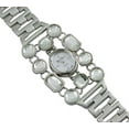 thumbnail image 1 of Perie Bernie Women's 0.8 in Fashion Stainless Steel Fold Over Wristwatch, Clear, WT-L80533CL, 1 of 1