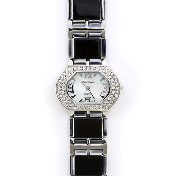 Perie Bernie Women's 0.9 in Fashion Quartz Wristwatch, Black,WT-L80656BK