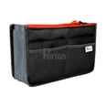 thumbnail image 1 of Periea Chelsy Purse Organizer - Handbag, Tote, Bag Organizer Insert - 13 Pockets, 3 Sizes, 39 Colors (Black with Neon Peach Zip, Medium), 1 of 1