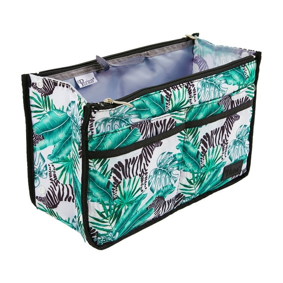 Periea Chelsy Purse Organizer - Handbag, Tote, Bag Organizer Insert - 13 Pockets, 3 Sizes, 39 Colors (Zebra, Large)