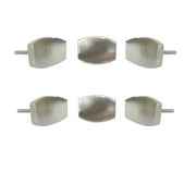 Perilla Home Set of 6 Metal Knobs Decorative Constantine Knobs for Room Kitchen Cabinet Hardware Cupboard Door Knobs Dresser Wardrobe and Drawer Pulls (Silver)