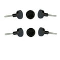 thumbnail image 1 of Perilla Home Set of 6 Metal Knobs Decorative Knobs for Room Kitchen Cabinet Hardware Cupboard Door Knobs Dresser Wardrobe and Drawer Pulls (Black, Jena Small), 1 of 5