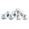 thumbnail image 1 of Perilla Home Set of 8 Round Multi Birds Printed Knobs Pull And Push For Handles Cabinet Door Home Interior Decorative Knobs for Home Kitchen Cupboard Bedroom Dresser Wardrobe Drawer Pulls, 1 of 8