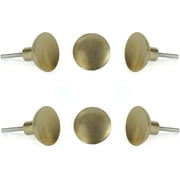 Perilla Home Set of 6 Metal Knobs Decorative Antique Knobs for Home Kitchen Cabinet Cupboard Door Dresser Wardrobe Drawer Pulls Golden, Bonn