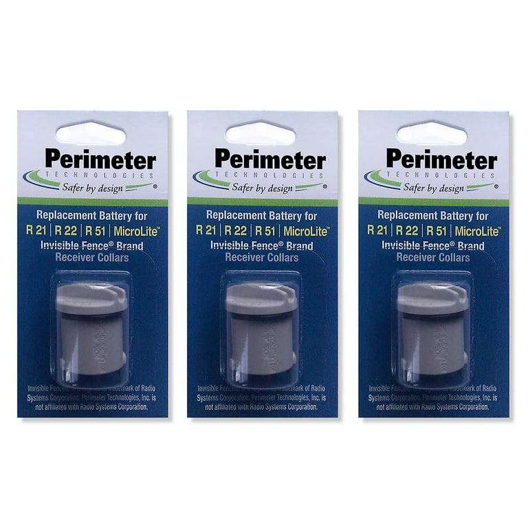 Perimeter Technologies Invisible Fence Compatible R21 and R51 Dog Collar  Battery Year Supply 