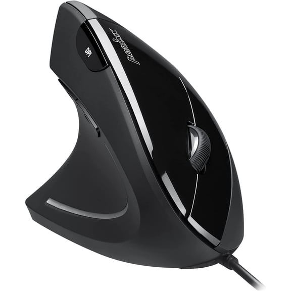 Perimice-513 Wired Vertica Ergonomic Mouse with 2 DPI 6 Button Optica Ergo Mouse with 2 eve DPI Switch 1000 1600 eft Handed Back