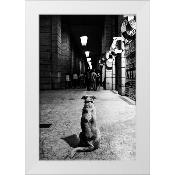 Perino, Alessandro 22x32 White Modern Wood Framed Museum Art Print Titled - The Wait