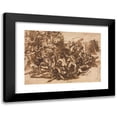 thumbnail image 1 of Perino Del Vaga 24x18 Black Modern Framed Museum Art Print Titled - Poros Assailed by the Macedonian Army (Recto) (C. 1545/47), 1 of 5