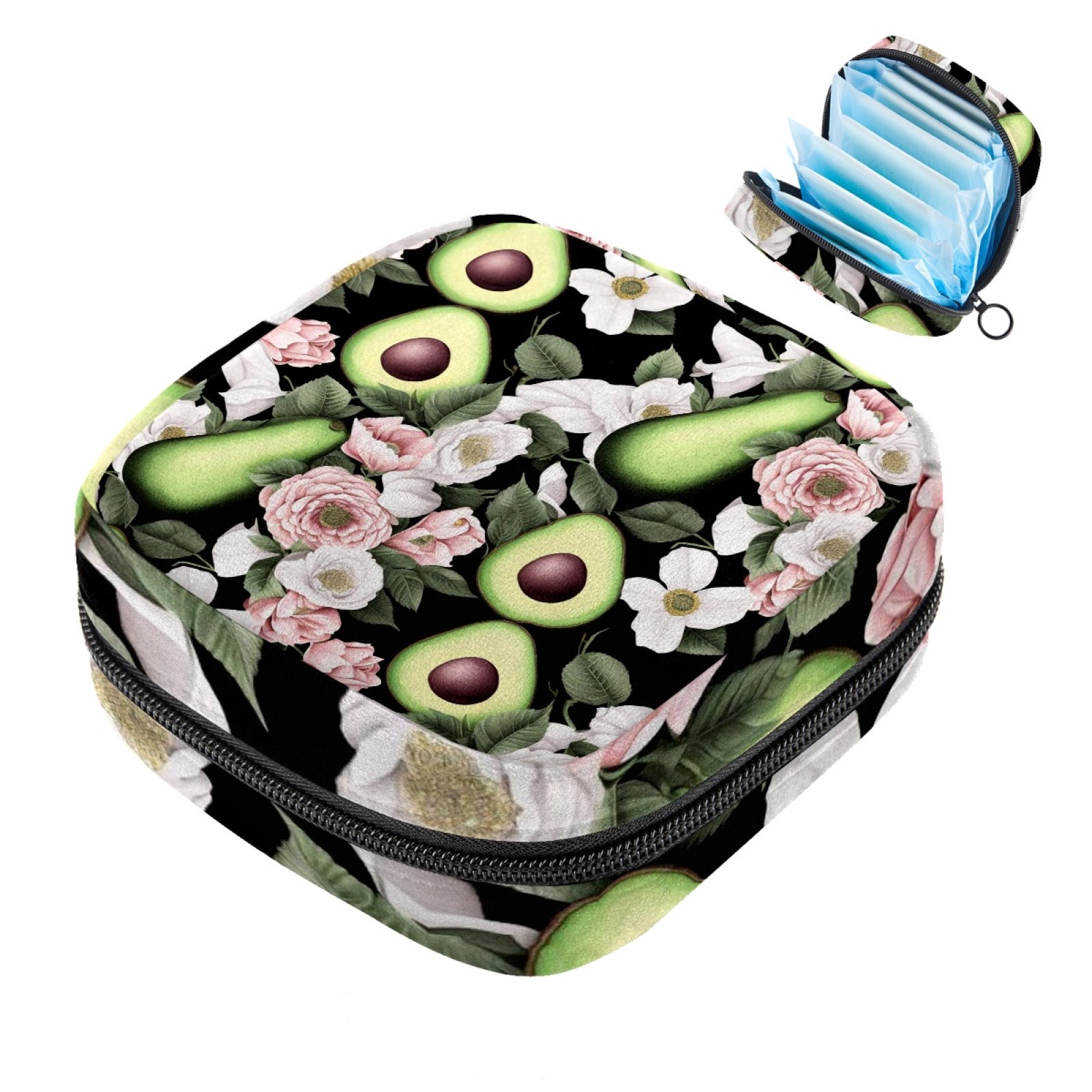 Period Bag,Sanitary Napkin Storage Bag,Tampon Holder for Purse,Yin Yang