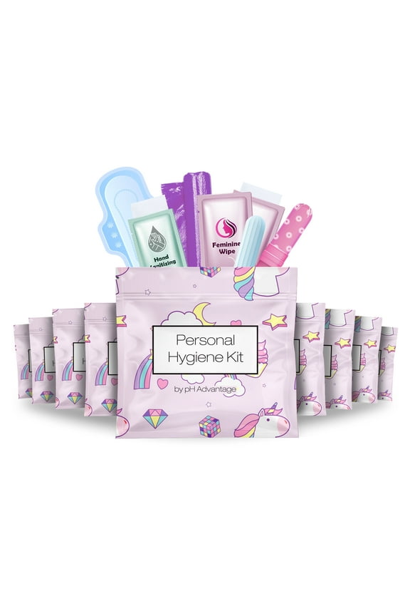Period Kit 10 Pack -Rainbows & Unicorns Period
