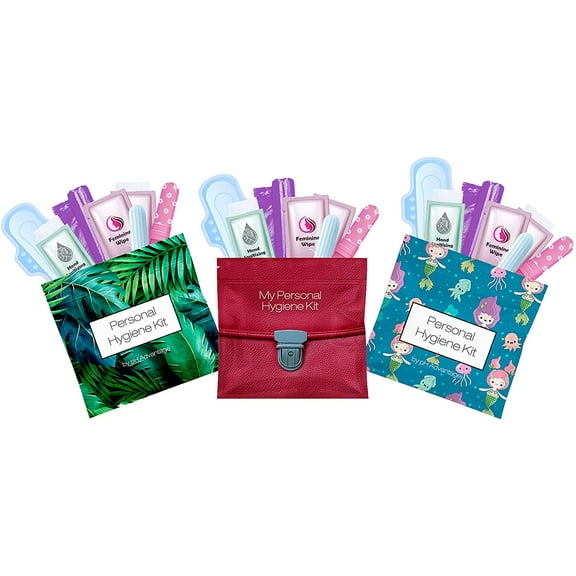 Period Kit 3 Pack - Green Ferns/Red Purse/Under The Sea