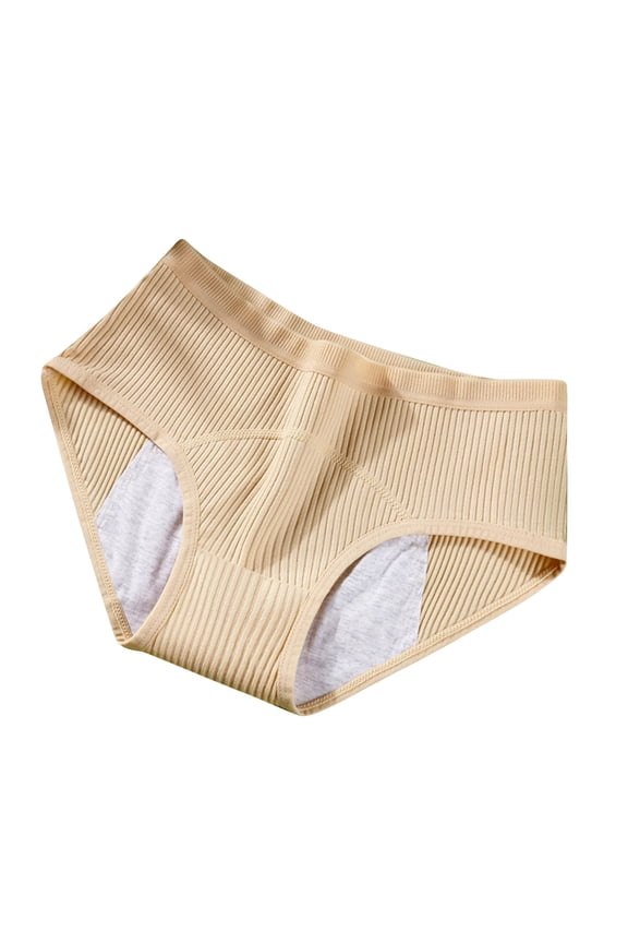 Period Panties for Women Tbopshirt Womens Briefs,Mid Waist Menstrual Leak ProofPhysiological Pants Breathable Panties Briefs,Hipsters Period Underwear