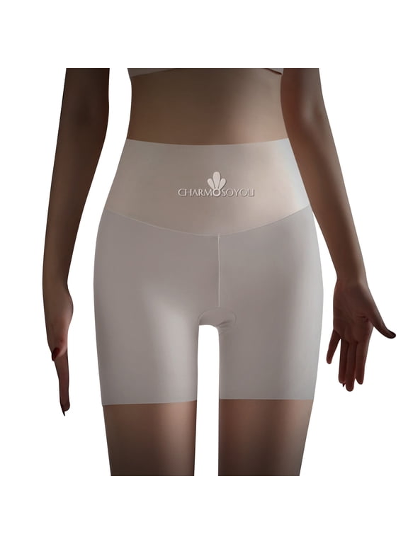 Period Panties Women Women's Boxers Briefs Thin Seamless No Show Underwear Pack High Elasticity Tight Underwear Tummy Panties Smoothing Underwear for Women White M