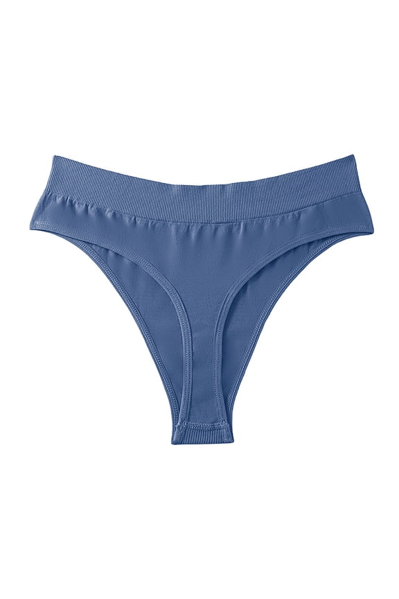 Period Panties Women's High Waisted Underwear Compression Pants Boyshorts Panties for Women Blue M