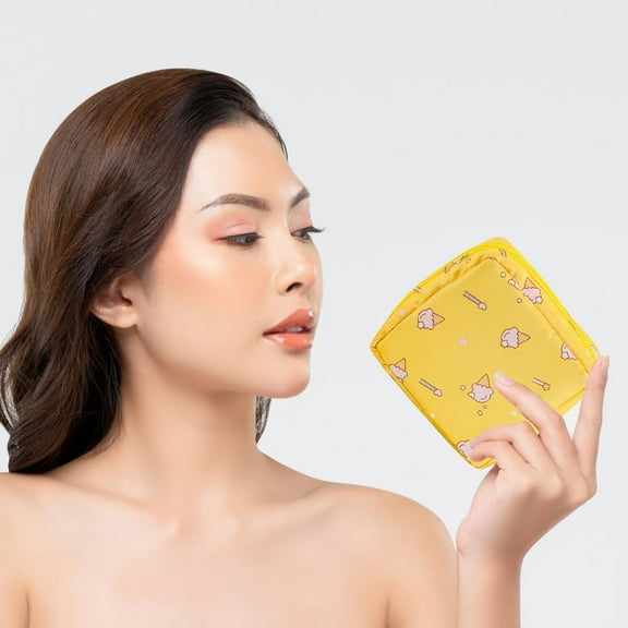 Period Pouch under $5! Kadlawus Sanitary Pad Pouch, Zippered Period Bag, Small Travel Organizer for Feminine Products, Discreet Clutch forschool, Work, Gym, Waterproof Pouch