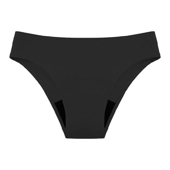 Period Swimwear Bottoms Menstrual Leakproof Bikini Bottoms High Waisted Bathing Suit Bottoms for Women(Black L)