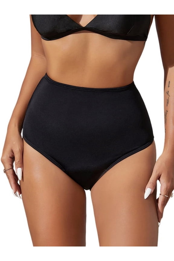 Period Swimwear High Waisted Swim Bottoms Menstrual Leakproof Bikini Bottom for Teens, Girls, Women