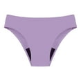 thumbnail image 1 of Period Swimwear Leakproof Bikini Bottoms Low Rise Swimuit Bottom Briefs for Teen Girls Women Women's Menstrual Physiological Swimming Leak Proof 4 Layer Menstrual Bikini Swim Underwear Purple Xl, 1 of 4