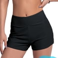 thumbnail image 1 of Period Swimwear Menstrual Leakproof Swim Shorts Quick Dry 3" High Waist Bathing Suit Bottoms for Teen Girls Women Black L, 1 of 4