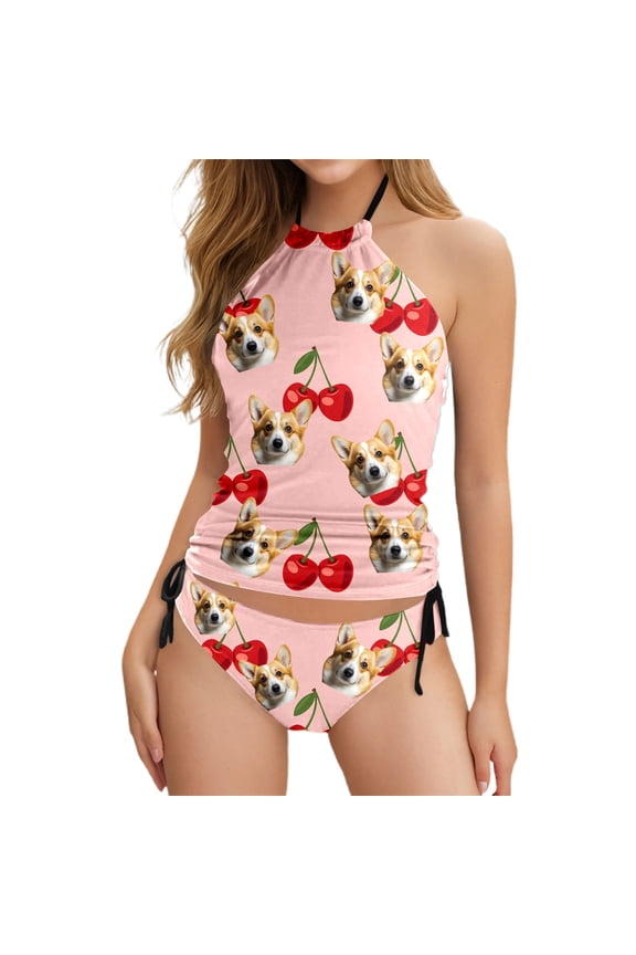 Period Swimwear for Women Stylish Diy Print Pool Beach Clothes for Women,Light Pink,S