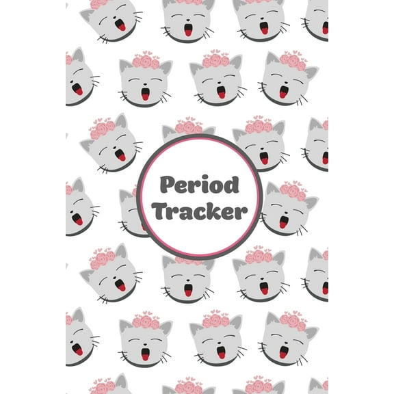 Period Tracker: Track & Log Monthly Symptoms, Moods & PMS, Monitor Menstrual Cycle Diary, Record Month Flow Jour, (Paperback)