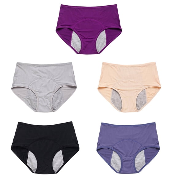 Period Underwear for Women Heavy Flow,Leakproof Underwear for Women,Postpartum Underwear,High Waisted Menstrual Panties Protective Hipster Panties,Absorbent Period Underwear Easy Clean Brief Navy M