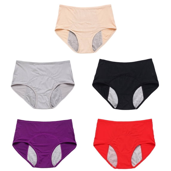 Period Underwear for Women Heavy Flow,Leakproof Underwear for Women,Postpartum Underwear,High Waisted Menstrual Protective Hipster Panties,Absorbent Period Underwear Easy Clean Brief Beige 3XL
