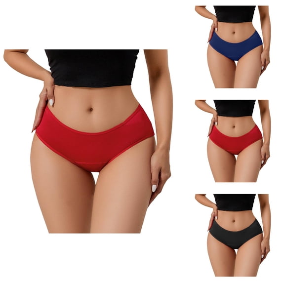 Period Underwear for Women 4 Layer Leak Proof Hipster Menstrual Panties Briefs