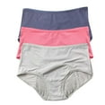 thumbnail image 1 of Period Underwear for Women, Audhol Women's Solid Color Physiological Underwear Breathable Mesh Underwear 3Pc Underwear Women Pack Pink1 XL, 1 of 3