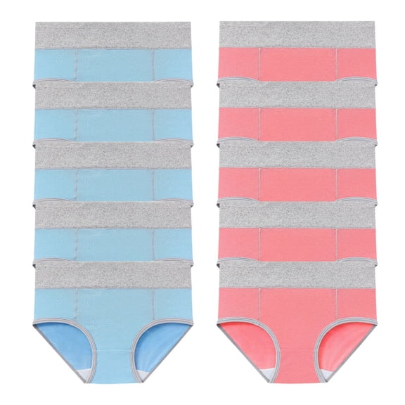 Period Underwear for Women Heavy Flow Leakproof High Waisted Hipster Panties Postpartum Menstrual Briefs 10 Pack