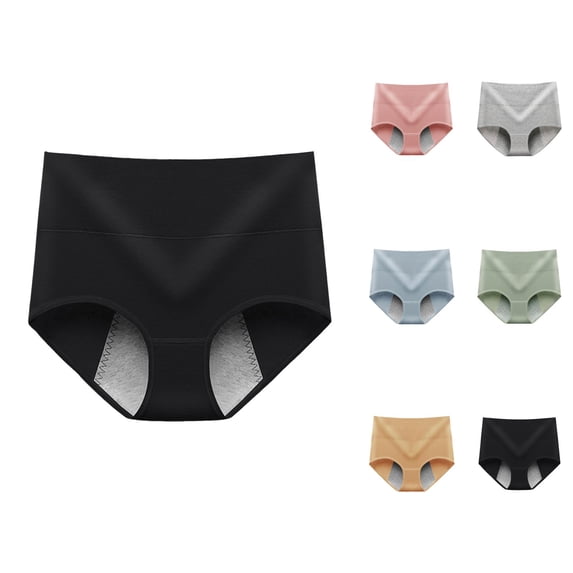 Period Underwear for Women High Waisted 4 Layer Leak Proof Menstrual Panties Briefs